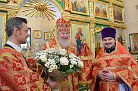 Божественная литургия в храме преп. Саввы Сторожевского в мкр. Заря