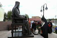 Открытие памятника митрополиту Волоколамскому и Юрьевскому Питириму (Нечаеву)