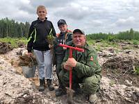 Посадка леса в Орехово-Зуевском благочинии