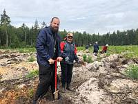 Посадка леса в Орехово-Зуевском благочинии