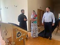 Посещение Крестовоздвиженского храма поселка Мишеронский