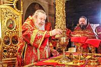 Архиерейское богослужение в Богородицерождественском храме села Рудне-Никитское