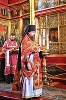 Архиерейское богослужение в Богородицерождественском храме села Рудне-Никитское