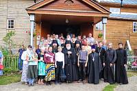 Архиерейское богослужение в Богородицерождественском храме села Рудне-Никитское