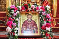 Архиерейское богослужение в Богородицерождественском храме села Рудне-Никитское