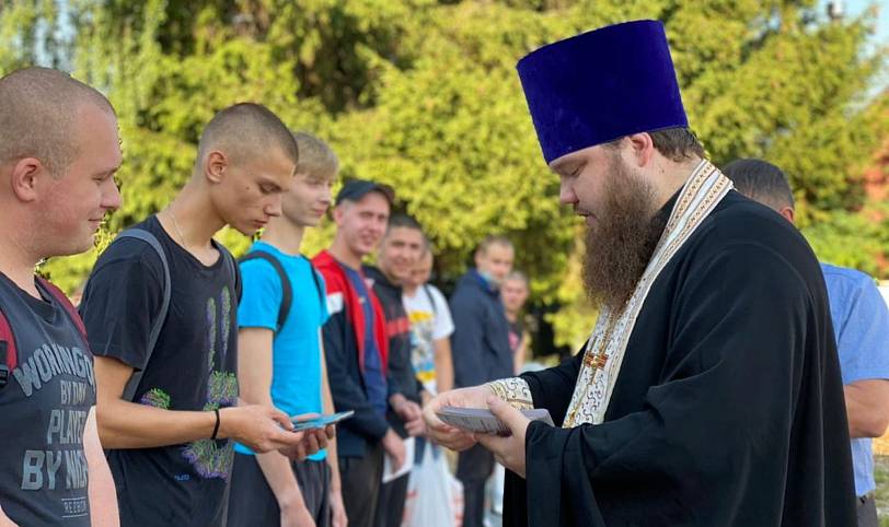 Проводы призывников в Павловском Посаде