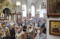 Архиерейское богослужение в Тихвинском храме Ногинска