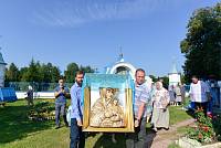 Архиерейское богослужение в деревне Маврино