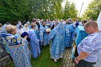 Архиерейское богослужение в деревне Маврино