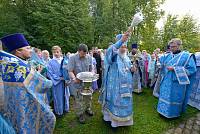 Архиерейское богослужение в деревне Маврино