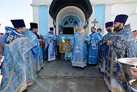 Архиерейское богослужение в деревне Маврино