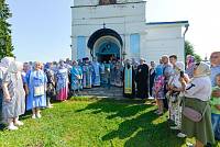 Архиерейское богослужение в деревне Маврино