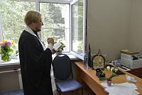 Освящение отделения Центральной клинической психиатрической больницы в поселке Медное Власово