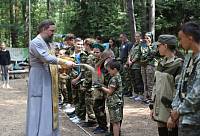 Молебен перед началом очередной смены семейного отдыха «Дружина»