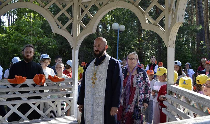 Завершение смены в православном паломническом детском лагере «Благовест»