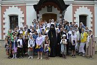 Завершение смены в православном паломническом детском лагере «Благовест»