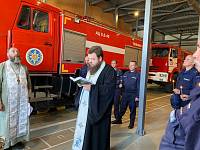 Молебен в пожарно-спасательной части города Электрогорск