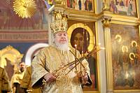 Архиерейское богослужение в Богоявленском соборе Ногинска