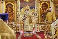 Архиерейское богослужение в Богоявленском соборе Ногинска