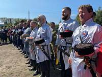 Открытие соревнований по рубке шашкой «Казарла» в Павловском Посаде