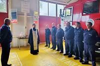 Молебен в пожарной части г. Дрезна