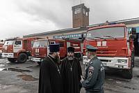 Молебны в пожарно-спасательных учреждениях Павловского Посада и Электрогорска