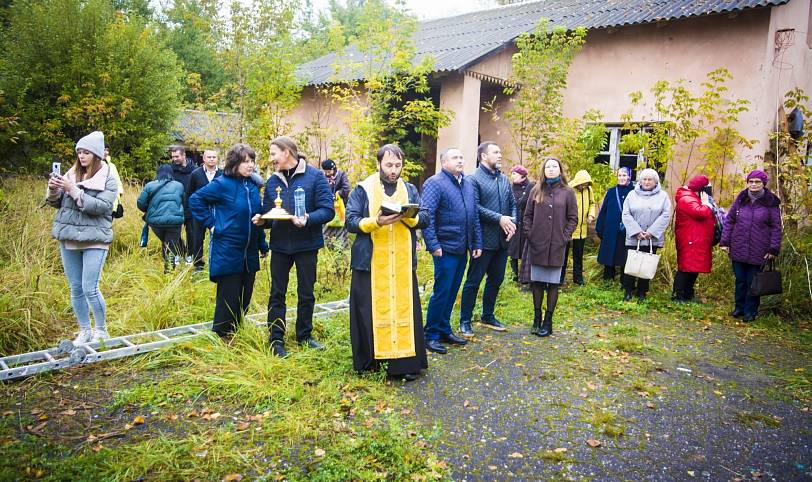 Освящение крестов и куполов для семейно-просветительского комплекса в Шатуре