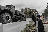 Освящение памятника в войсковой части в Павловском Посаде