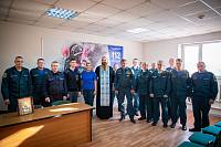 Встреча личного состава Щёлковского подразделения МЧС со священником