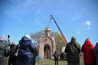 Освящение креста и купола строящейся Казанской часовни в Ногинске