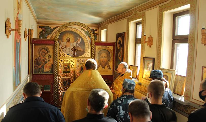 Молебен в следственном изоляторе №1 города Ногинска