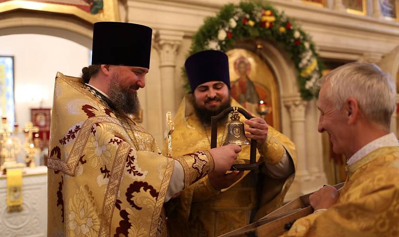 Освящение нового колокола в храме святой блаженной Матроны Московской г. Ногинска
