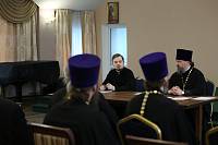 Встреча председателей епархиальных отделов по взаимодействию с Вооруженными силами, правоохранительными органами и казачеством Московской митрополии