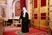 Митрополит Крутицкий и Коломенский Павел и архиереи Московской митрополии сослужили Святейшему Патриарху Кириллу за Божественной литургией в Храме Христа Спасителя