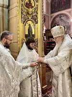 Архиерейское богослужение в Богородицерождественском храме Балашихи