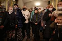 Архиерейское богослужение в Богоявленском храме села Бисерово