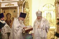 Архиерейское богослужение в Богоявленском храме села Бисерово