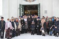 Архиерейское богослужение в Богоявленском храме села Бисерово