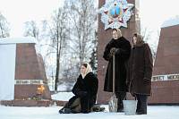 Митинг в Ногинске, посвященный годовщине снятия блокады Ленинграда