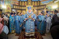 Архиерейское богослужение в Князь-Владимирском храме деревни Новофрязино