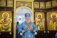 Архиерейское богослужение в Князь-Владимирском храме деревни Новофрязино