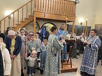 Архиерейское богослужение в храме иконы Божией Матери «Взыскание погибших» деревни Пуршево