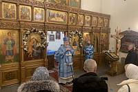 Архиерейское богослужение в храме иконы Божией Матери «Взыскание погибших» деревни Пуршево