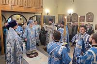 Архиерейское богослужение в храме иконы Божией Матери «Взыскание погибших» деревни Пуршево