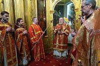 Архиерейское богослужение в Троицком храме деревни Павлино