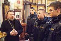 Кадеты в Князь-Владимирском храме деревни Новофрязино