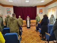 Молебен и беседа в воинской части Павловского Посада