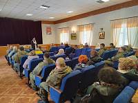 Молебен и беседа в воинской части Павловского Посада