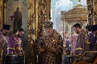 Архиерейское богослужение в Покровском храме села Воскресенское