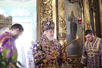 Архиерейское богослужение в Покровском храме села Воскресенское
